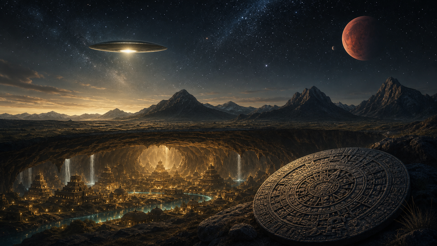宇宙人・UFO・地底世界・古代文明を表すミステリー案内のイメージ